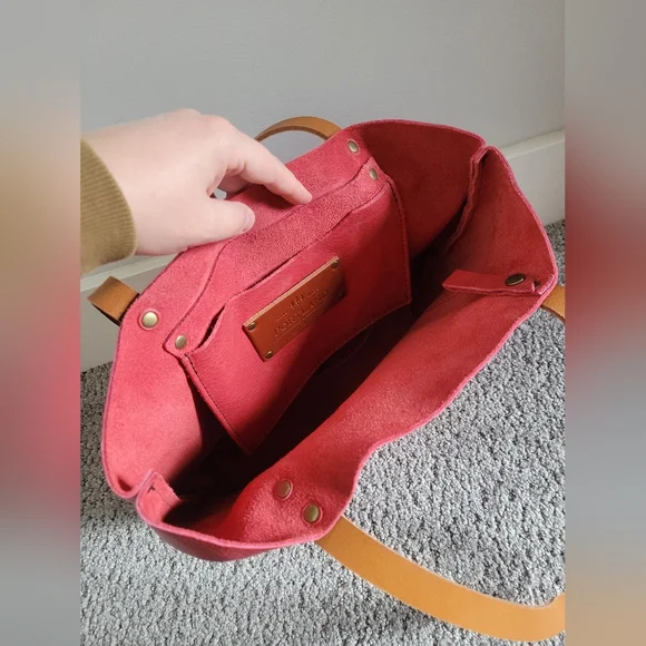 Portland Leather Goods Medium Tote Bag in Flamenco Sugar - Picture 9 of 12